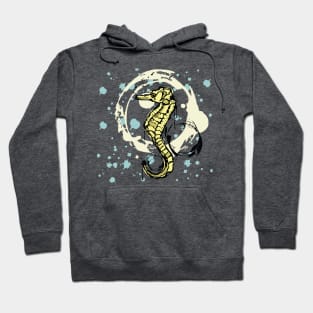 Seahorse watercolor sketch Hoodie